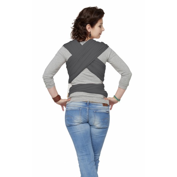Fascia Porta Bebe ByKay Stretchy Wrap Deluxe Anthracite Taglia M