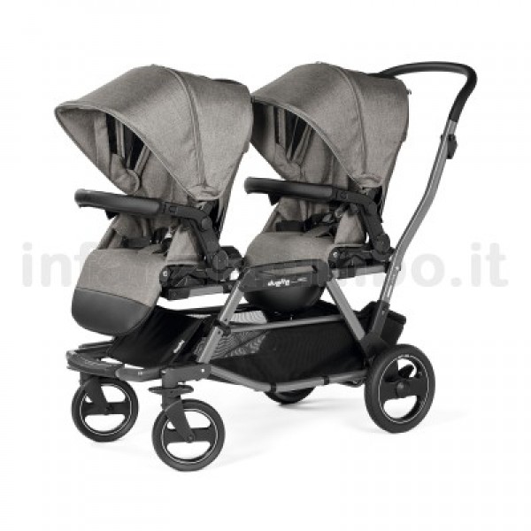 Passeggino Gemellare Peg Perego Piroet Duette City Grey