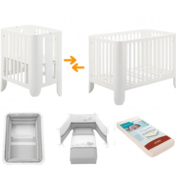 Set Lettino Culla Erbesi Duo Trasformabile