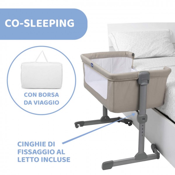Culla Chicco Next2Me Essential Dune Re Lux