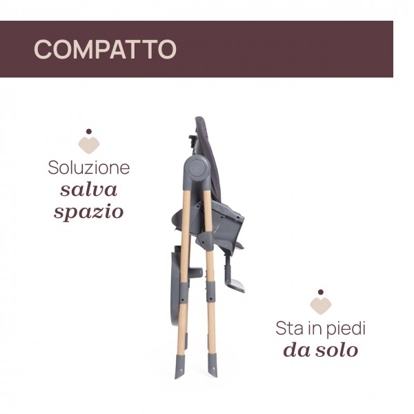 Seggiolone Chicco Polly Essential Coal