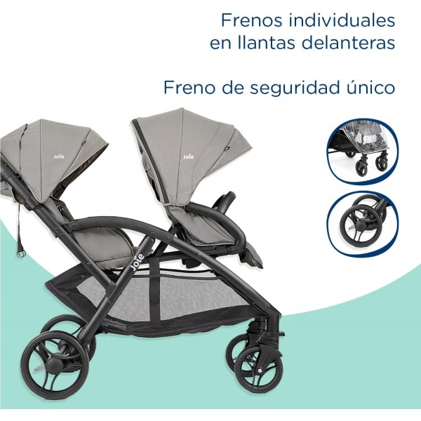 Passeggino Gemellare Joie Evalite Duo Pebble