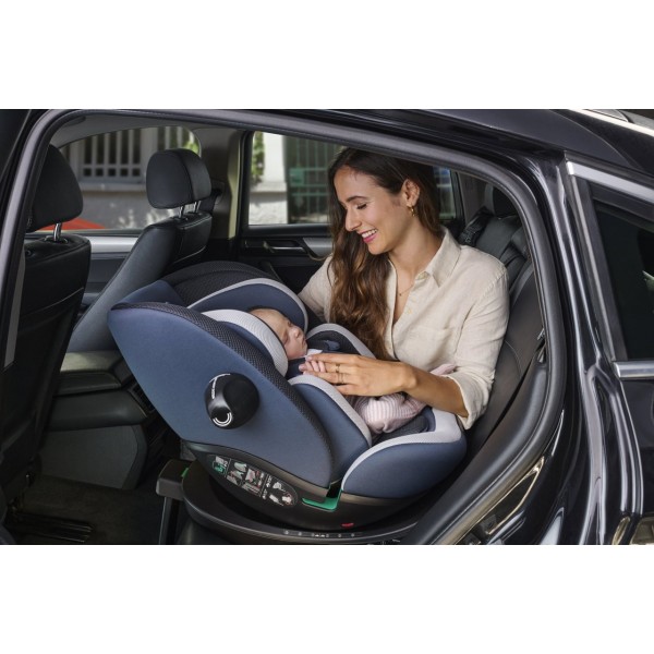 Chicco Seggiolino Auto isofix EverOne i-Size Ruotabile 360 (40-150 cm) Silver Ink