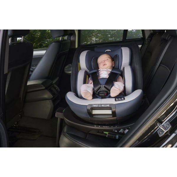 Chicco Seggiolino Auto isofix EverOne i-Size Ruotabile 360 (40-150 cm) Silver Ink
