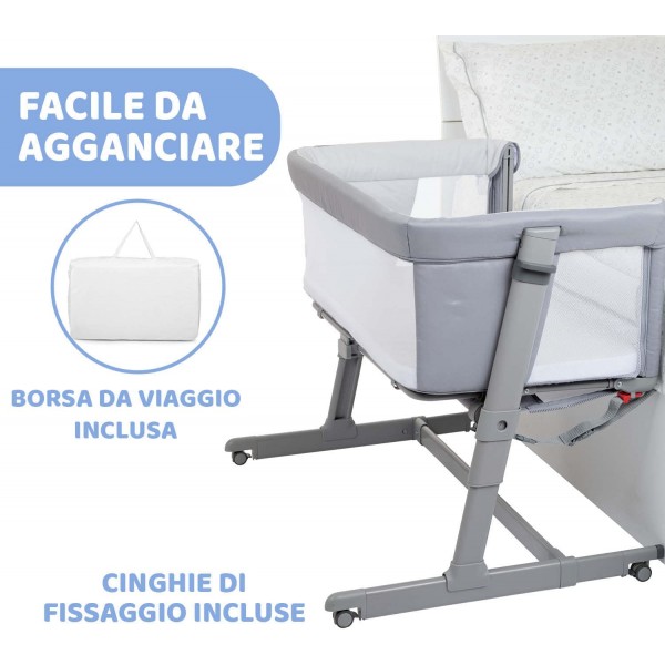 Culla Chicco Next2Me Dream Evo Grey Re Lux