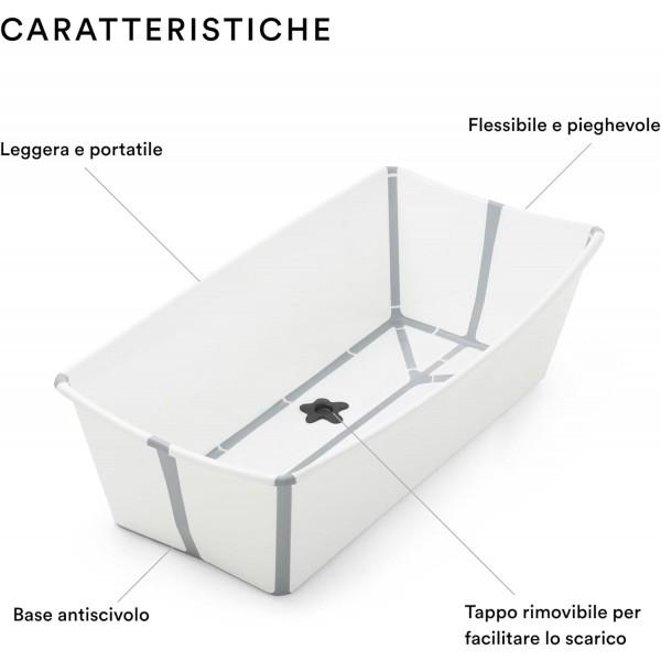 Vaschetta Pieghevole Bagno Stokke Flexi Bath XL Verde