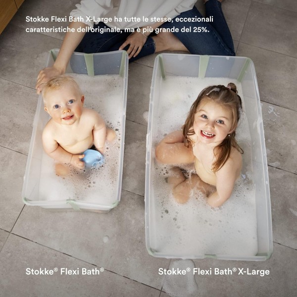 Vaschetta Pieghevole Bagno Stokke Flexi Bath XL Verde