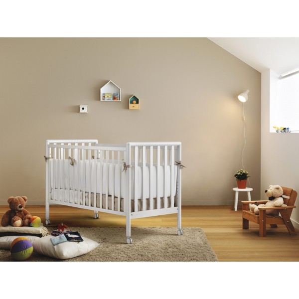 Lettino Evolutivo Co-Sleeping Pali Flippy Bianco (Trasformabile da Culla a Lettino a Divanetto a Poltroncina + 2 Materassi + 2 Completi Piumone)