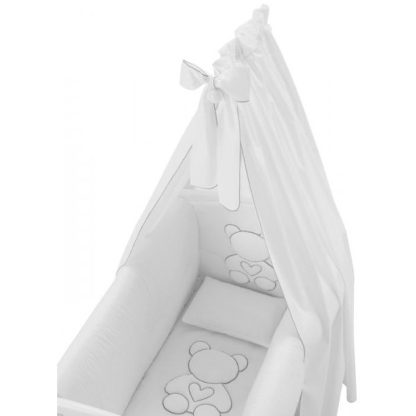 Culla Azzurra Design Funky Bianco con Decoro Bianco