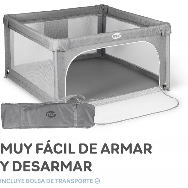 MS Innovaciones Parco giochi L - 120x120 - Grigio 