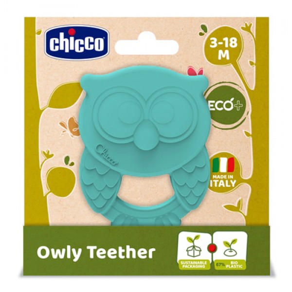 Massaggiagengive Chicco Gufo Verde Acqua
