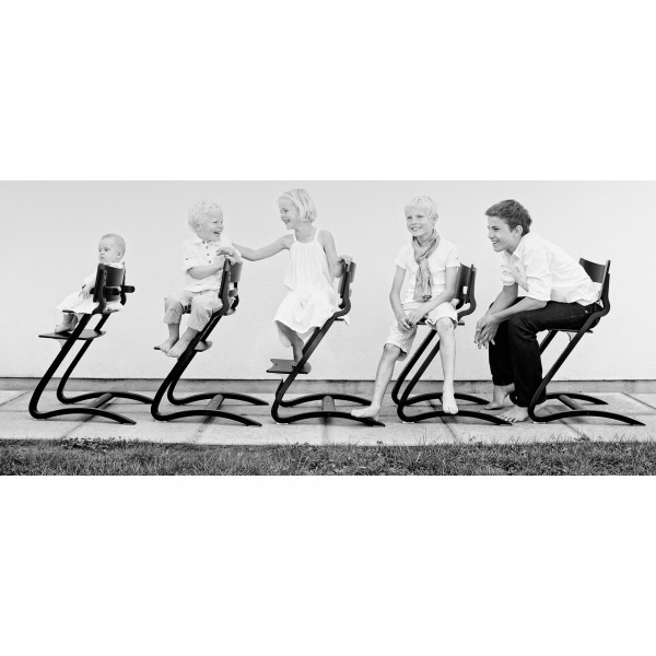 Seggiolone Leander High Chair Bianco + Barra Sicurezza Addominale