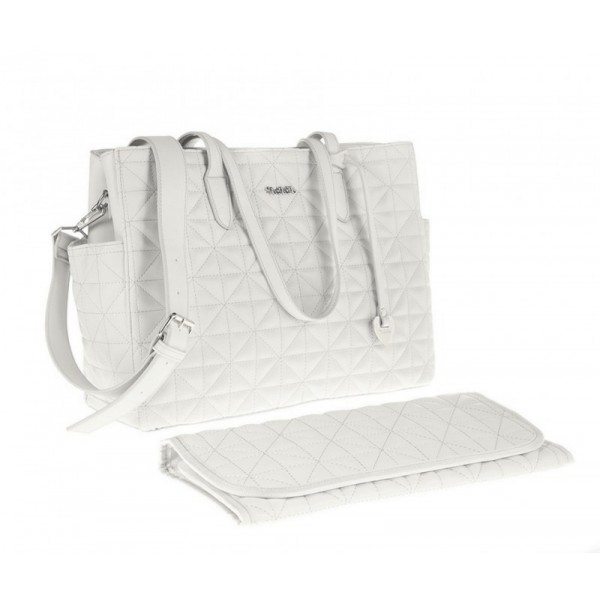 Borsa Nanan con Manici Mamma Pastello Bianco