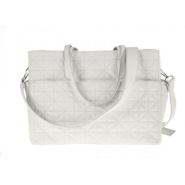 Borsa Nanan con Manici Mamma Pastello Bianco
