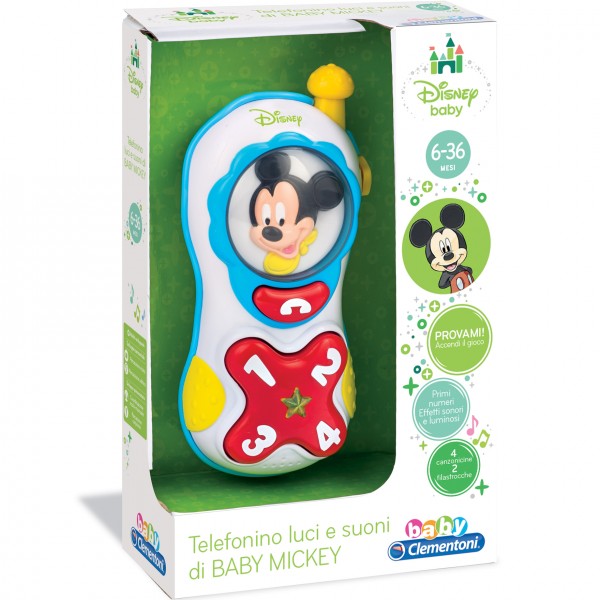 Telefonino Clementoni Luci e Suoni Baby Mickey