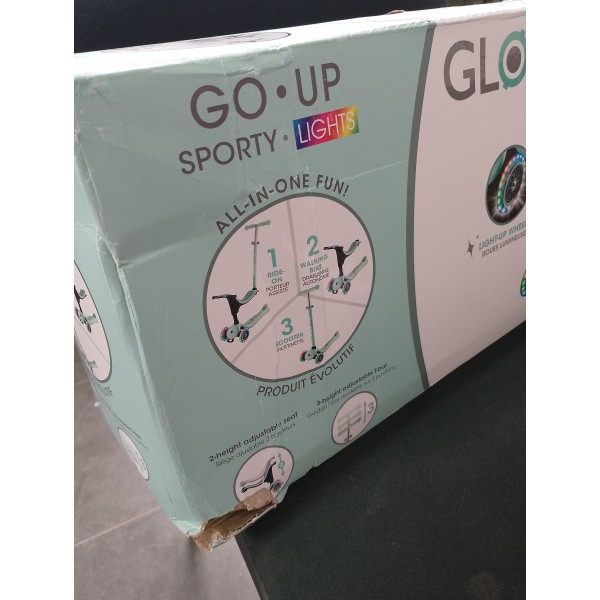Monopattino Evolutivo Globber Go Up Sporty Lights Mint OUTLET