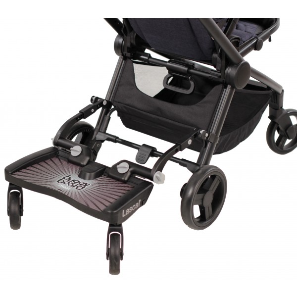Pedana Lascal Buggyboard Maxi Universale per Passeggino Grigio