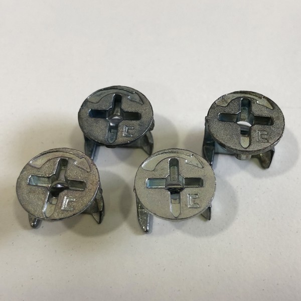 Ferramenta Blocca Vite in Metallo 4pz