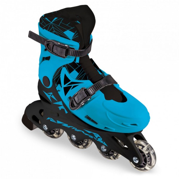 Pattini Mondo Boy in Line Taglia 33-36 Blu Nero