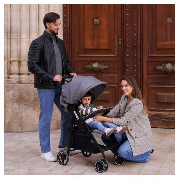 Innovaciones MS Passeggino Leggero e Compatto Omologato 22 Kg STREET GRIGIO