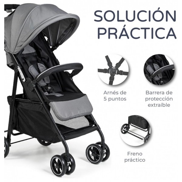 Innovaciones MS Passeggino Leggero e Compatto Omologato 22 Kg STREET GRIGIO