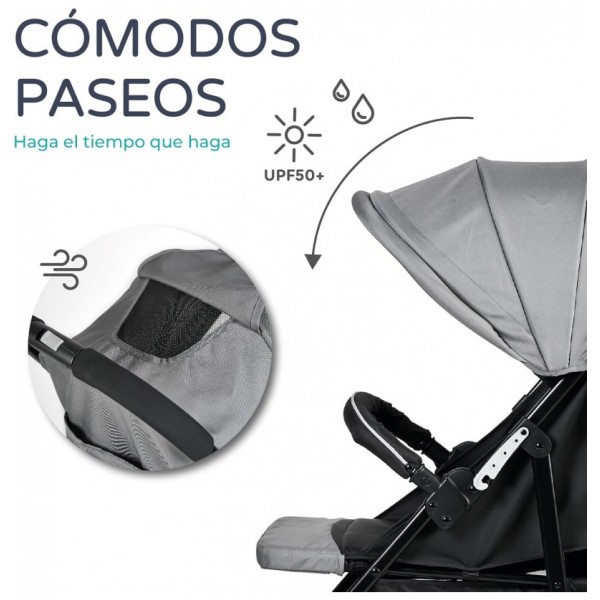 Innovaciones MS Passeggino Leggero e Compatto Omologato 22 Kg STREET GRIGIO