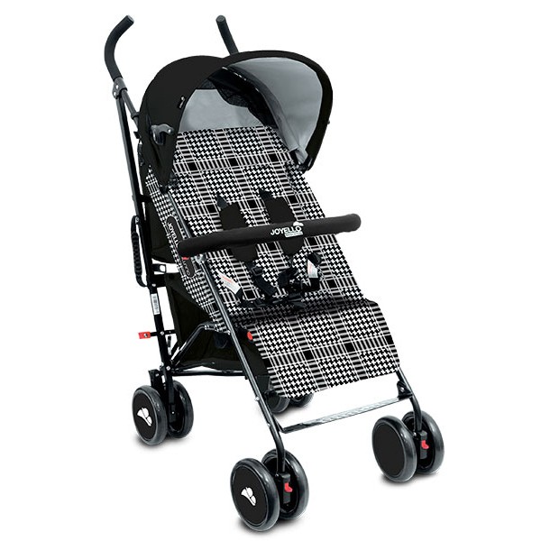 Passeggino Joyello Musino Tartan Pied De Poule Nero