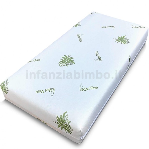 Kit Lettino Azzurra Design Web Bianco + Materasso