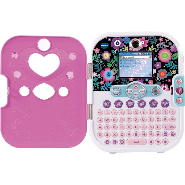 VTech KidiSecrets Selfie Music 2.0, Diario Segreto Interattivo per Bambini con Doppia Fotocamera e MP3