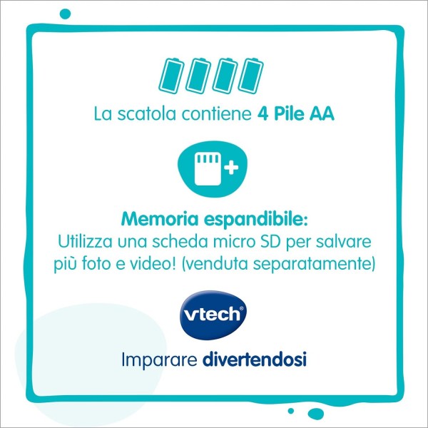 VTech Kidizoom Duo DX Rosa, Macchina Fotografica per Bambini con +75 Filtri
