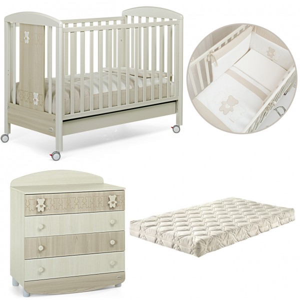 Kit Offerta Teddy Love 500 Foppapedretti Beige con Comò 
