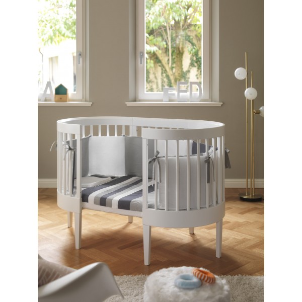 Lettino Pali Lab 03 Bianco + Kit Trasormazione con Materassi