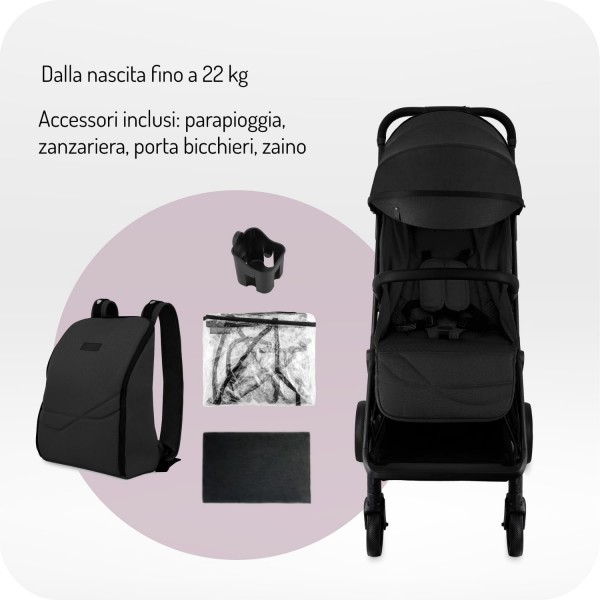 MoMi Passeggino ANDREA Black
