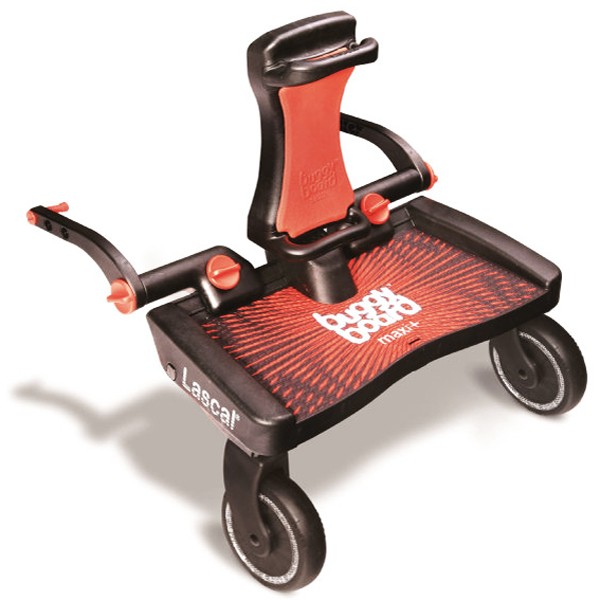 Pedana Lascal Buggyboard Maxi Rossa Universale per Passeggino con Sedile Rosso