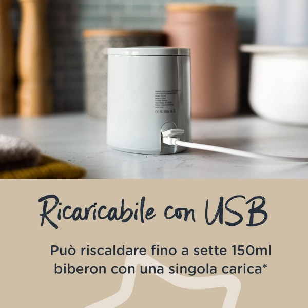 Tommee Tippee LetsGo, scaldabiberon elettrico portatile da viaggio
