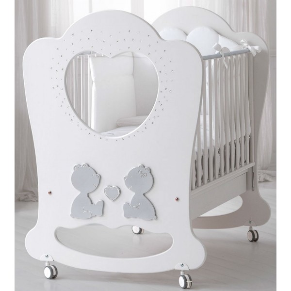 Lettino Baby Expert Cuore di Mamma Bianco Platino