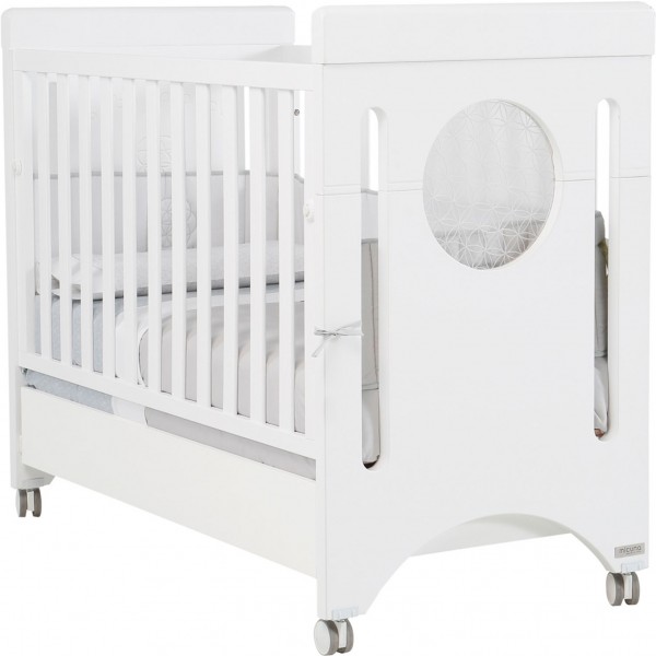 Lettino LED Micuna Baby Balance Bianco con Cassetto