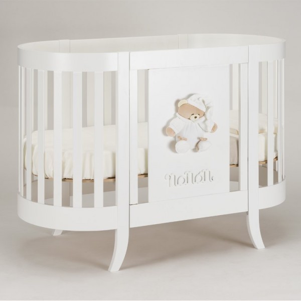 Lettino Ovale Nanan Tato con Materasso e Cuscino + Completo Piumone