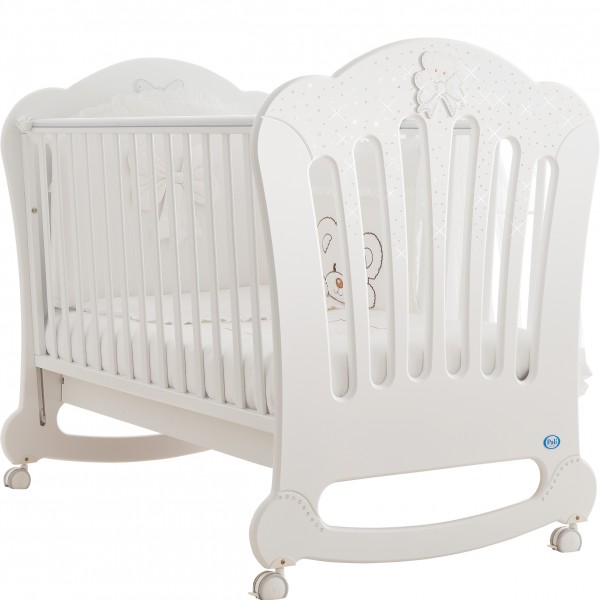Lettino Pali Prestige Principe Bianco + Completo Piumone 3 pz Bianco