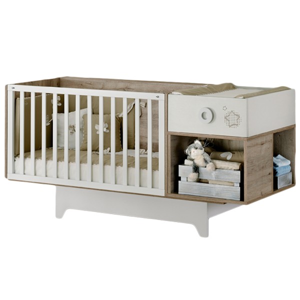 Lettino Trasformabile Ros Mini Tic Rustico