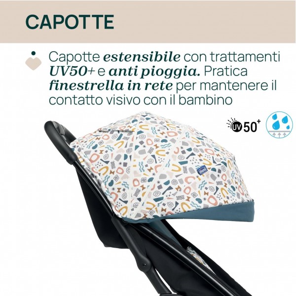 Passeggino Chicco Glee Joyful Teal