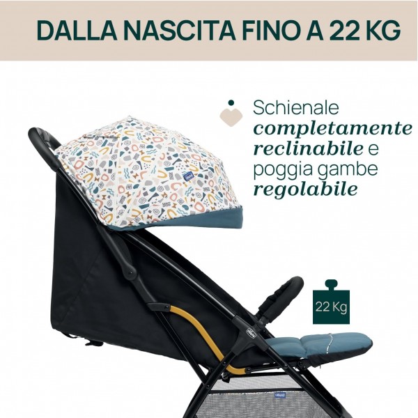 Passeggino Chicco Glee Joyful Teal