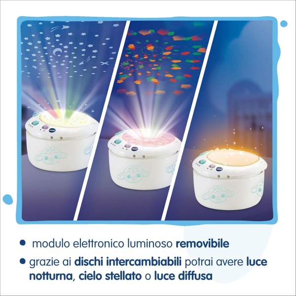 VTech Luce, Ninna Nanna Parlante 3 in 1, Peluche con Luce Notturna Bambini