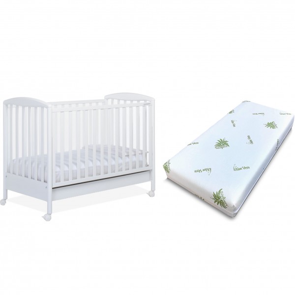 Lettino Foppapedretti Lucy Bianco + Materasso