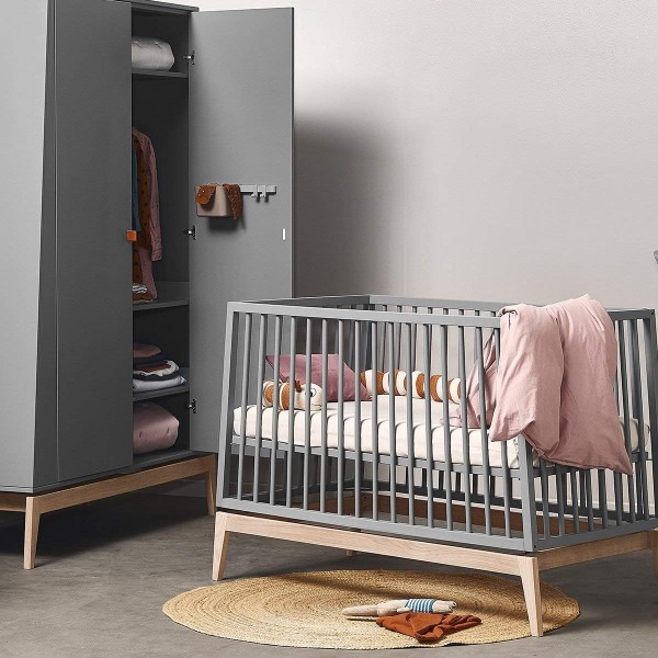 Lettino Leander Luna 120 Grigio Rovere