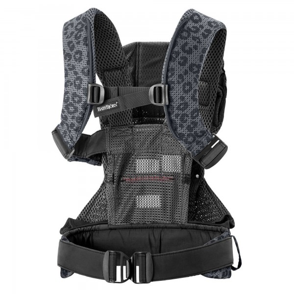 BabyBj&ouml;rn Marsupio One Air, Mesh 3D, Antracite/leopardo