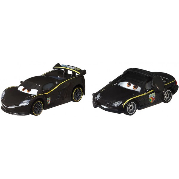  Macchinine Disney Cars Lewis Hamilton & Bruce Boxmann 2 Pz
