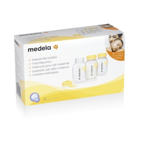 Bottiglie per Latte Materno Medela 150 ml 3 pz