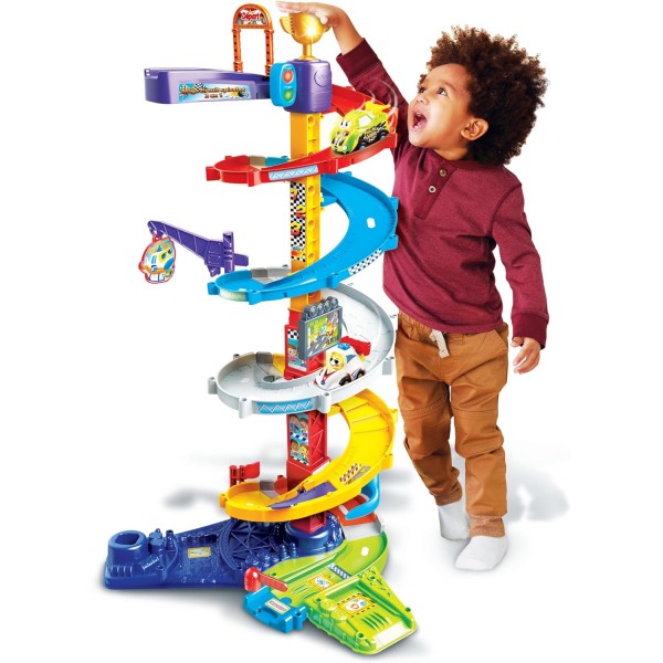 VTech Vroom Vroom Go - Mega Circuito 2 in 1 (Pista Macchinine a Spirale)