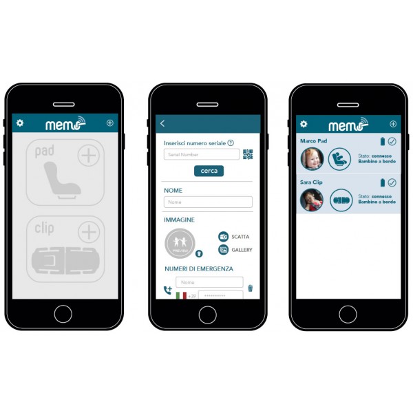 Dispositivo Anti Abbandono Peg Perego per Seggiolino Auto Memo Pad